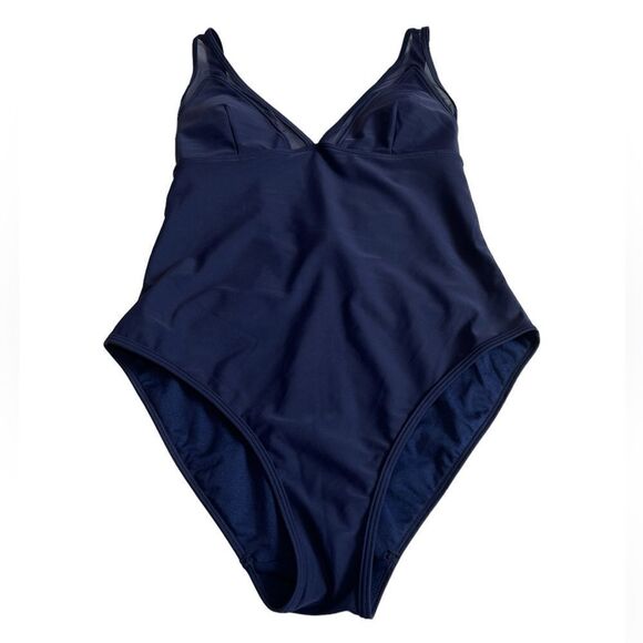 TED BAKER Rubee Mesh-Inset One-Piece Swimsuit New Size 4 (medium) - Picture 8 of 14
